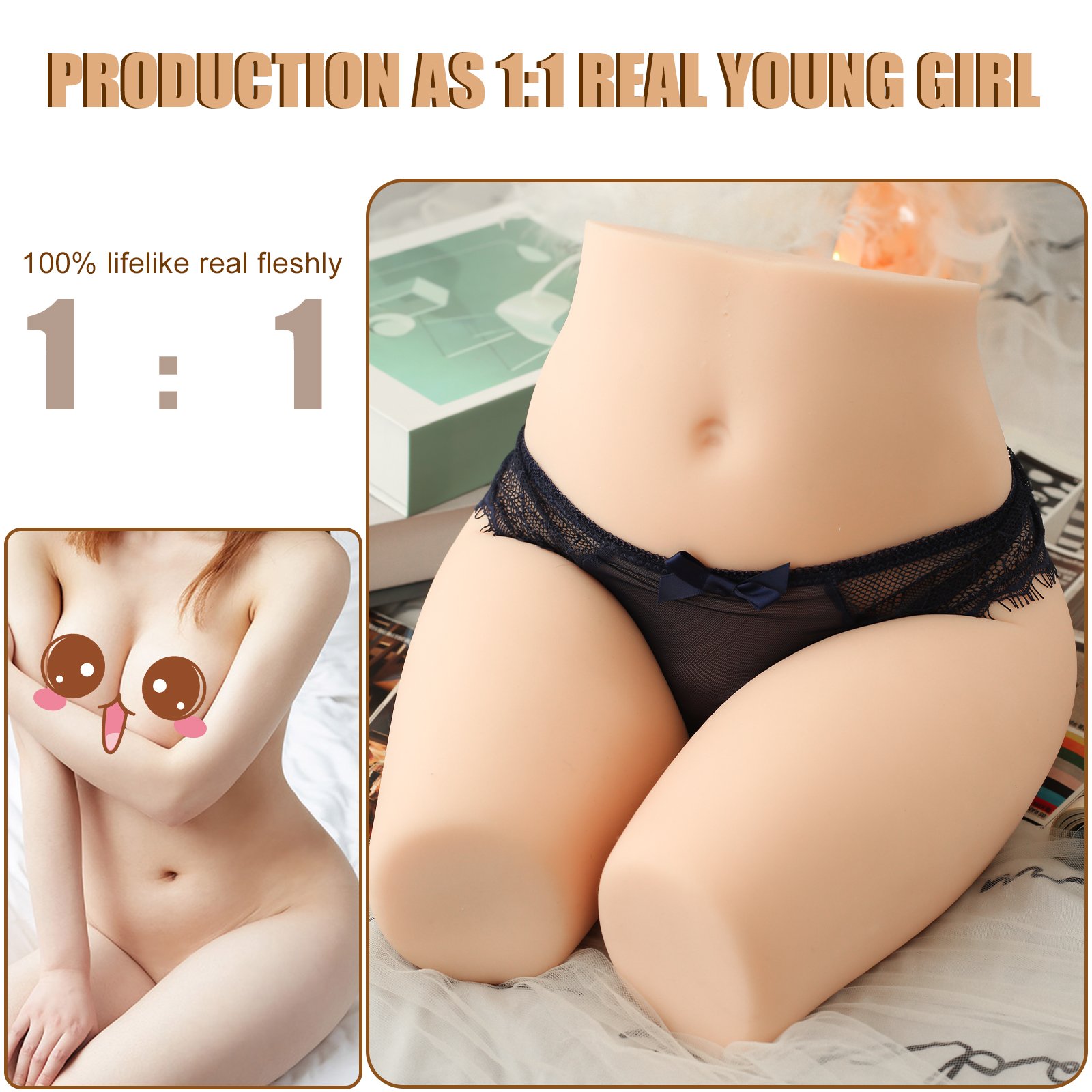 Quijoy Direct Sales 15 lb Half Size An Bei Bei Adult Doll - Image 4