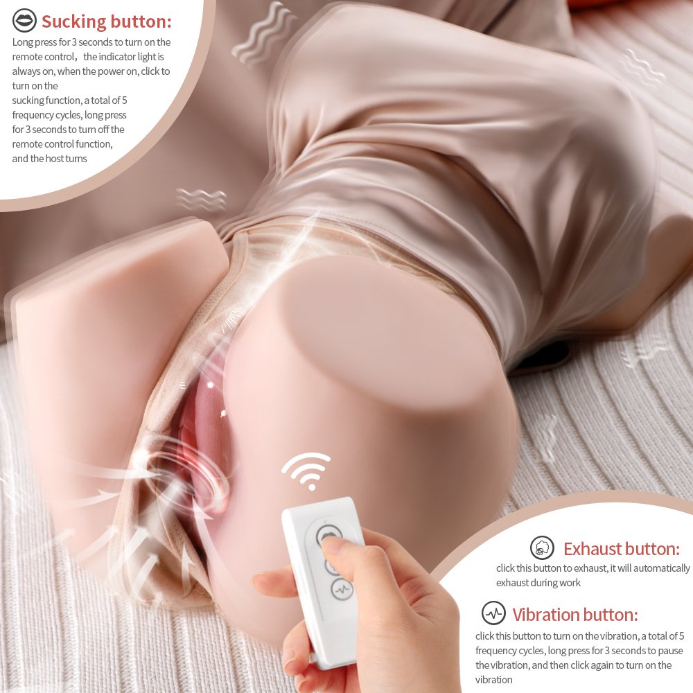 Quijoy direct sales 14.1 lb half size Agatha sucking and vibrating buttocks adult toy - Image 6