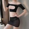 Sexy Underwear Stockings Onesie Hand-Tearing Temptation Transparent Teasing Sex Fun Suit Perspective Passion Uniform Sexy Woman - No. 91