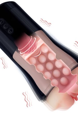 Quijoy Direct: Jimei Telescopic Rotating Masturbator, White, Suction Cup, Mounting Rod, Ziplock Bag